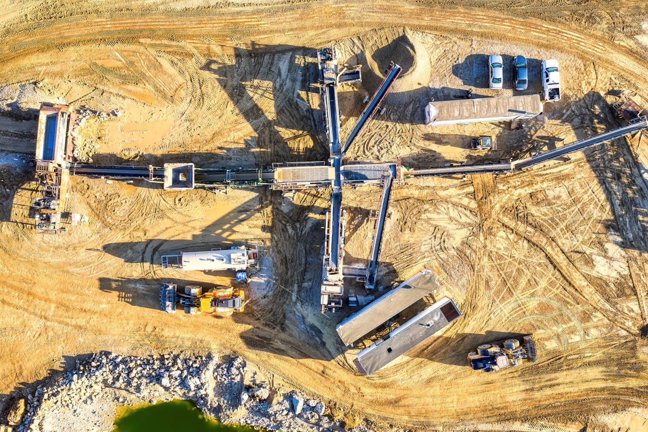 Aerial Footage of an Industrial Site